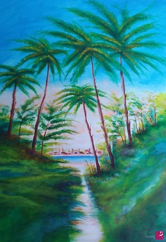quadri in vendita online - Paesaggio Tropicale 