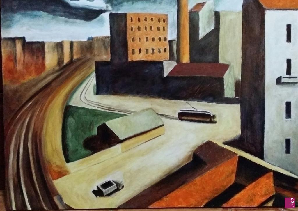 quadri in vendita online - Paesaggio urbano 1922