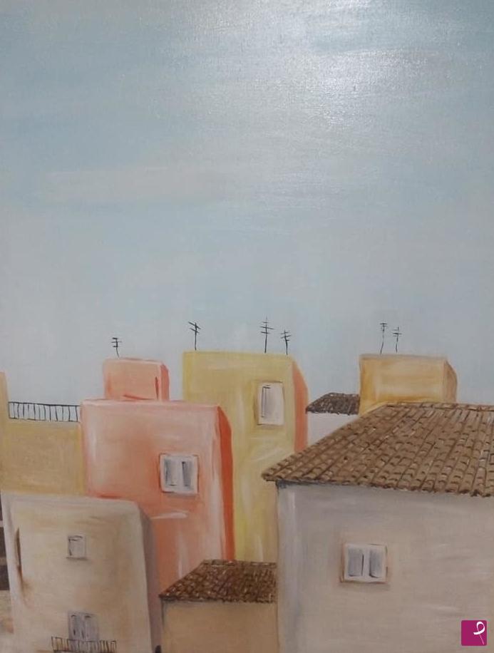 quadri in vendita online - Paesaggio urbano