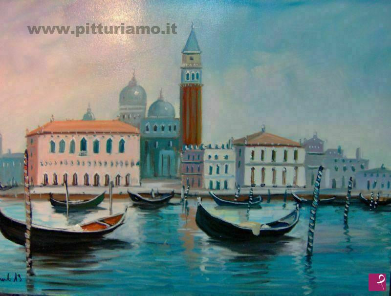 quadri in vendita online - Paesaggio Venezia art.10 -  LE ZATTERE -