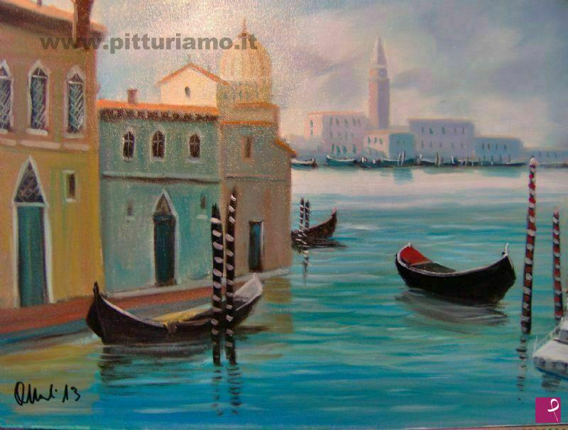 quadri in vendita online - Paesaggio Venezia art.3 - Veduta di Santa Maria Maggiore
