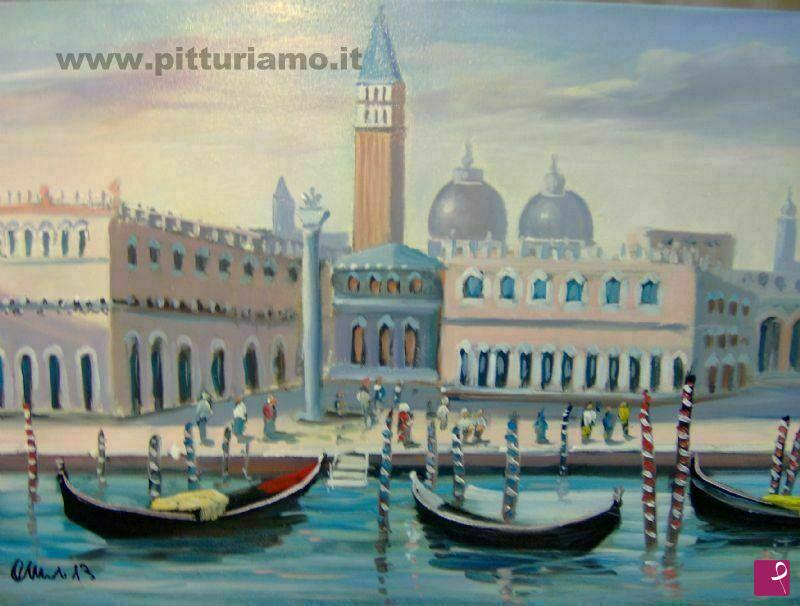 quadri in vendita online - Paesaggio Venezia art.47- dal Canal Grande vista -SAN MARCO-
