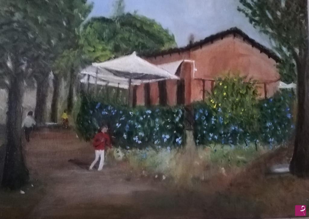 quadri in vendita online - Paesaggio Villa Pamphili