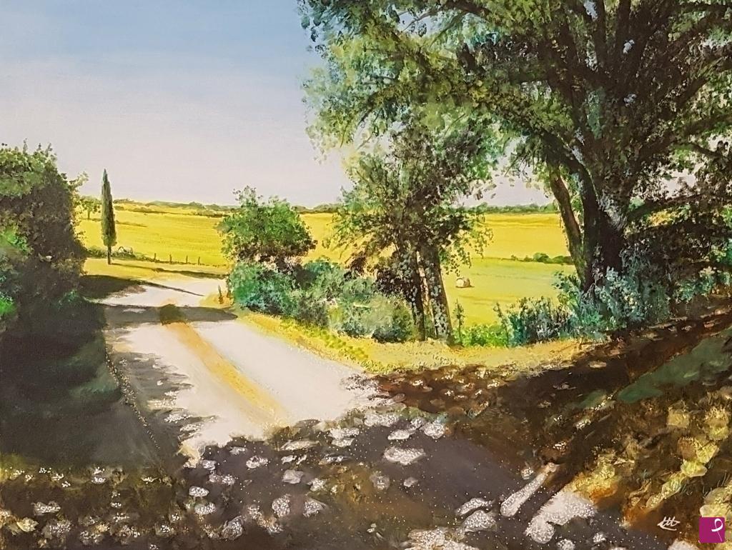 quadri in vendita online - Paesaggio zona lago di Bolsena