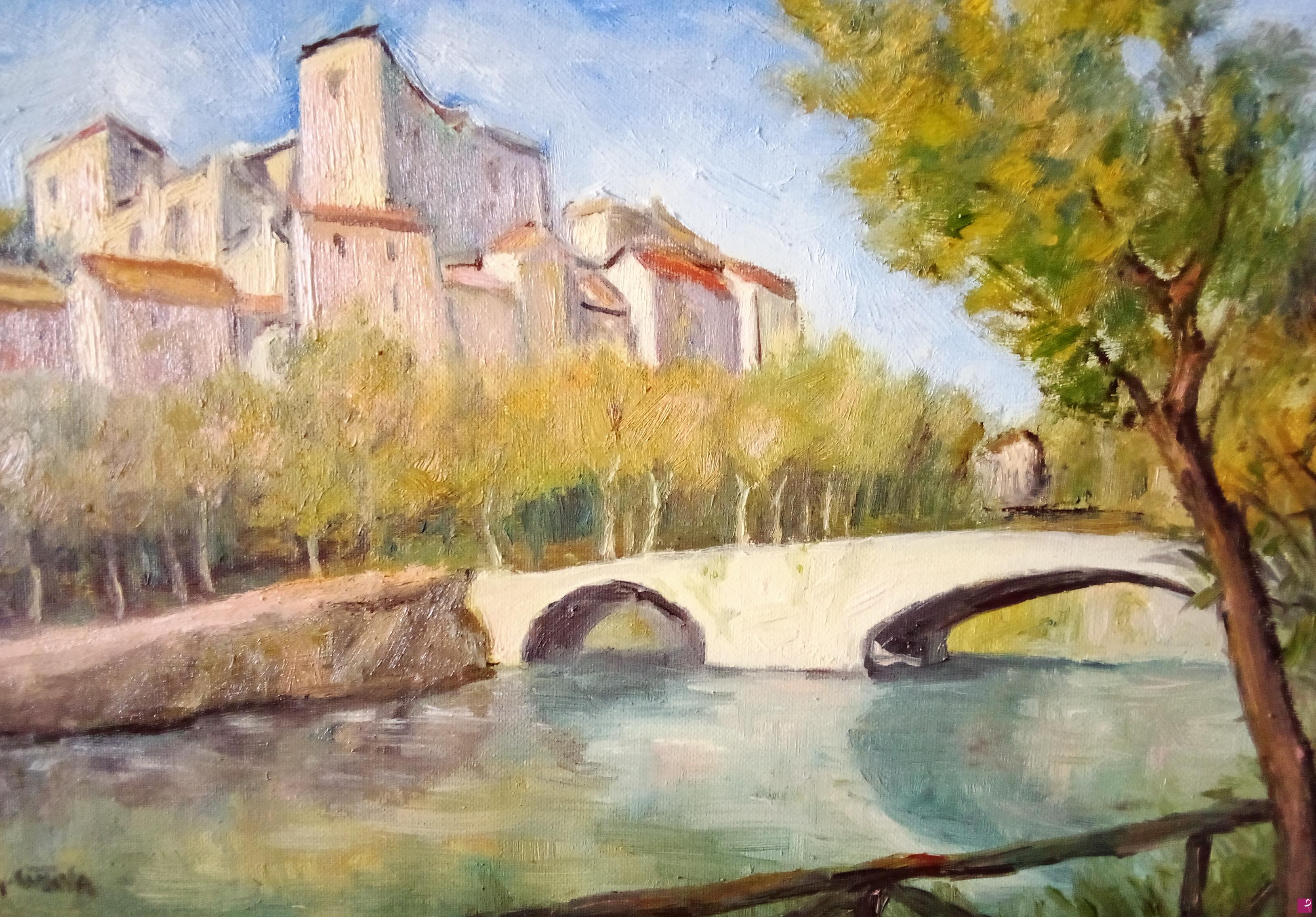 quadri in vendita online - paesino del lazio