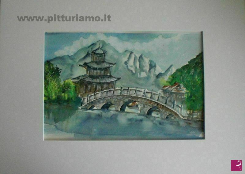 quadri in vendita online - pagoda cinese