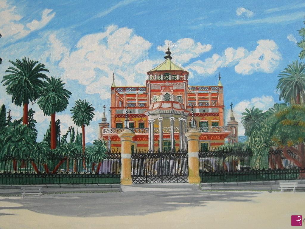 quadri in vendita online - PALAZZINA CINESE DI PALERMO