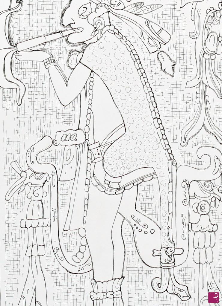 quadri in vendita online - Palenque -Templo de la Cruz