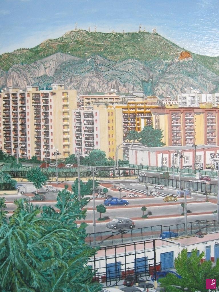 quadri in vendita online - Palermo - Monte Pellegrino dal mio punto di vista