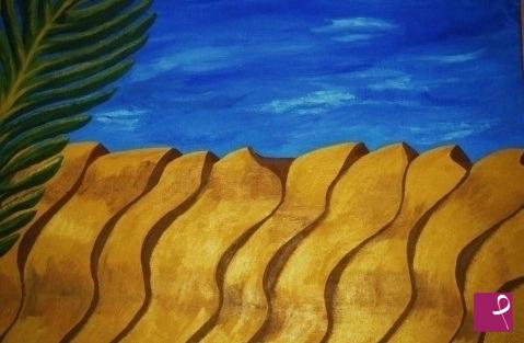 quadri in vendita online - palma deserto
