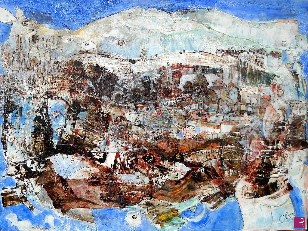 quadri in vendita online - PANDEMIA 80x60x4 cm