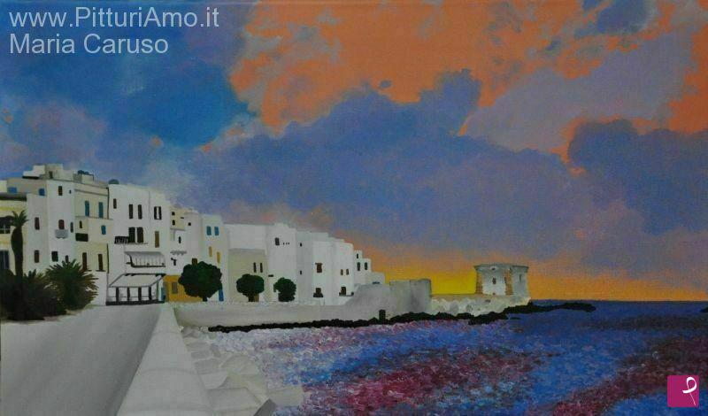 quadri in vendita online - Panoramica su Torre Ligny