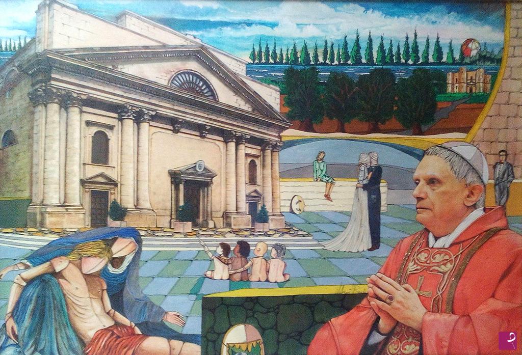 quadri in vendita online - Papa Benedetto XVI in Puglia...