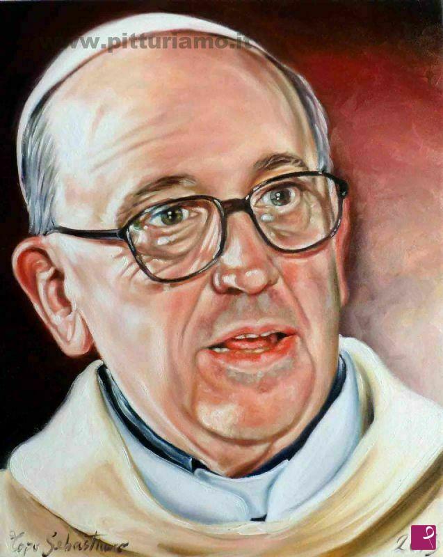 quadri in vendita online - Papa Francesco 1