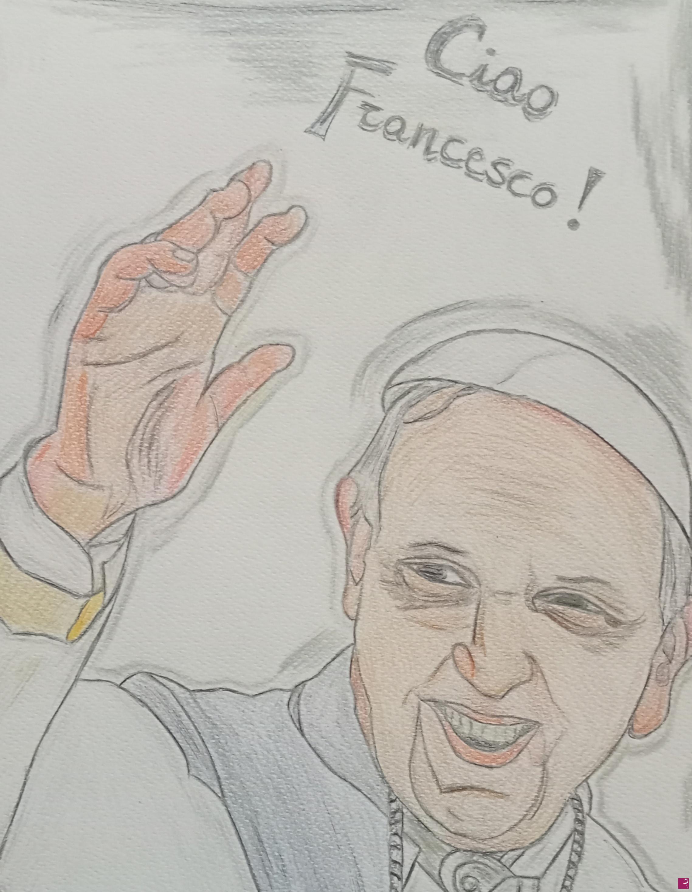 quadri in vendita online - Papa Francesco 
