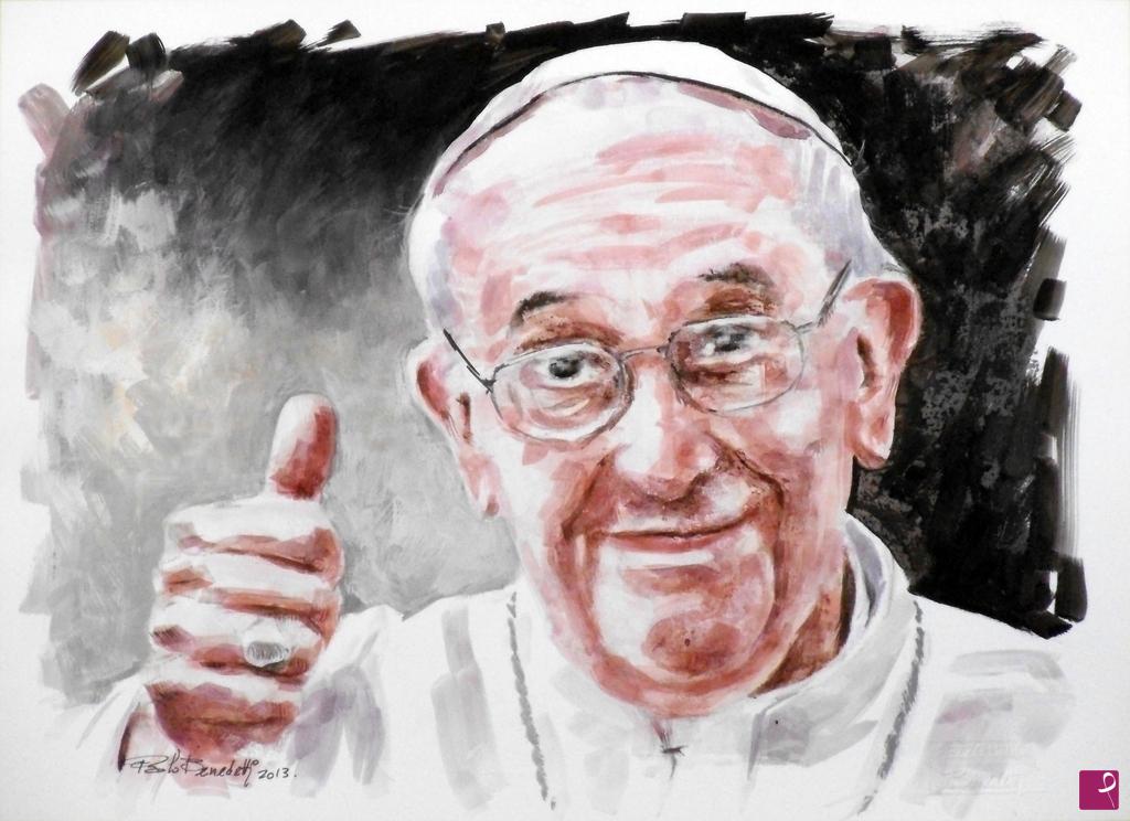 quadri in vendita online - Papa Francesco 9