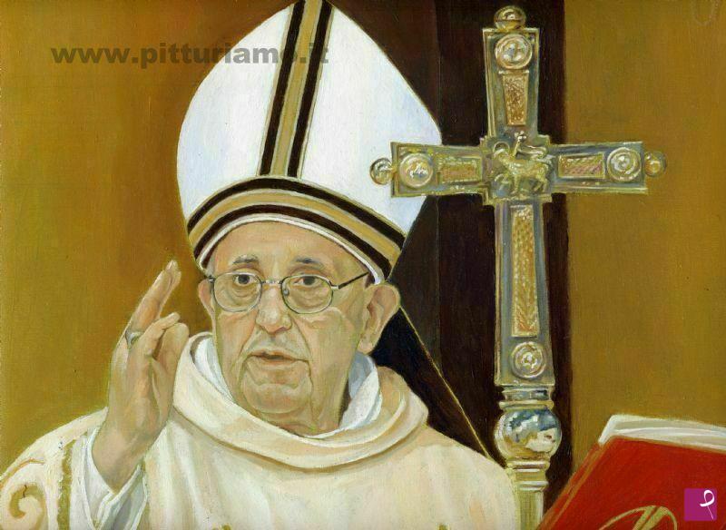 quadri in vendita online - PAPA FRANCESCO BENEDIZIONE