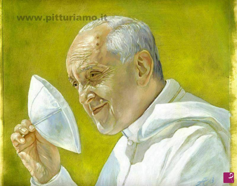 quadri in vendita online - PAPA FRANCESCO IN LAMPEDUSA