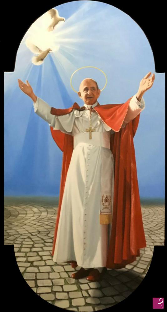 quadri in vendita online - papa Paolo VI