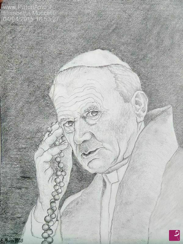 quadri in vendita online - Papa Wojtyla