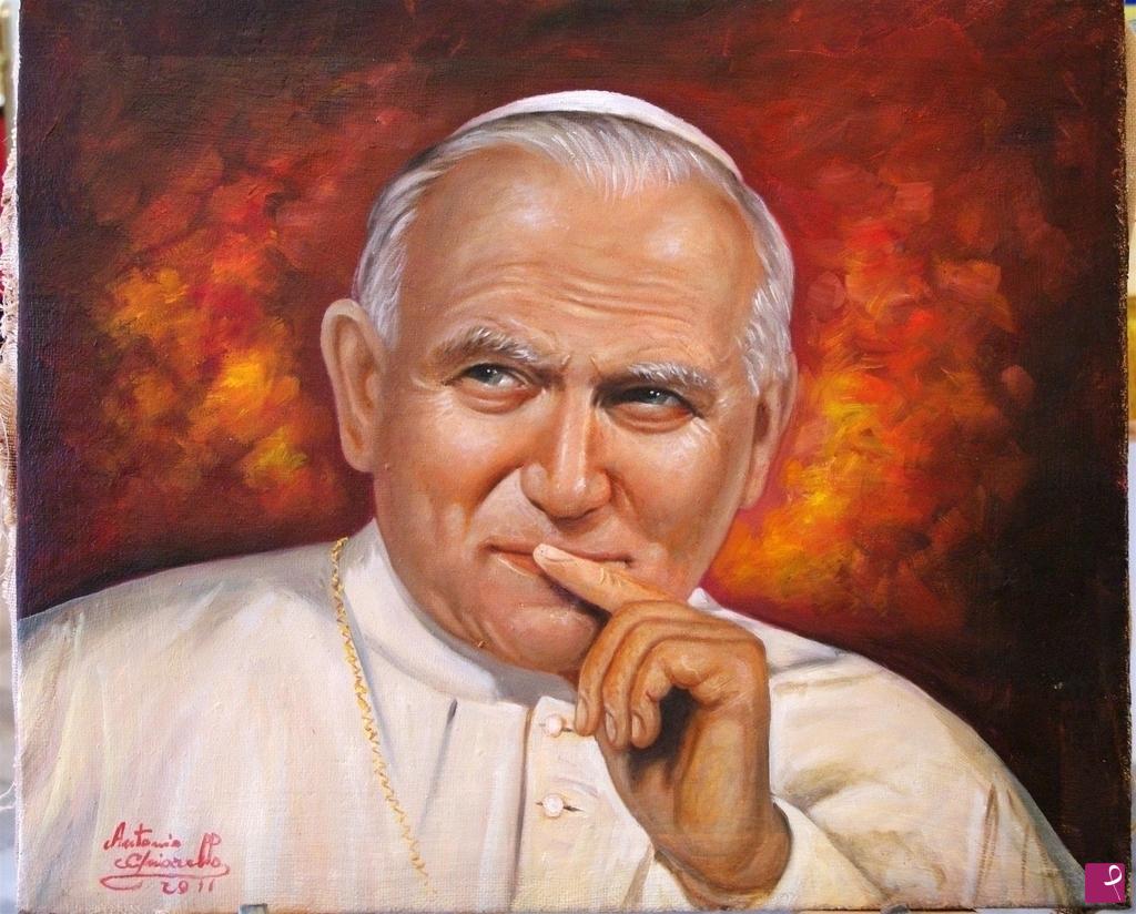 quadri in vendita online - Papa Wojtyla