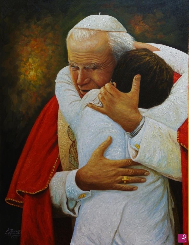 quadri in vendita online - Papa Wojtyla