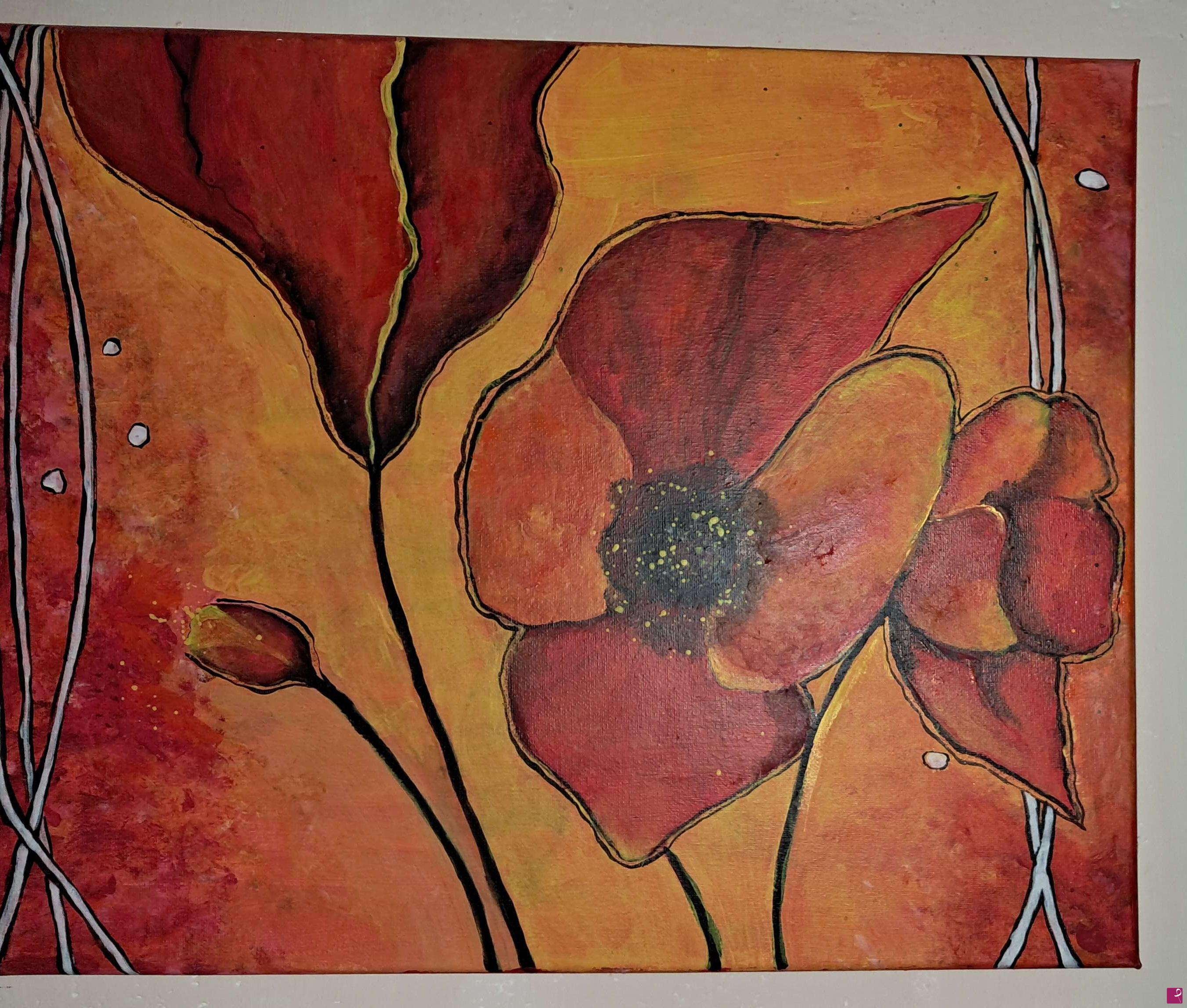 quadri in vendita online - Papaveri