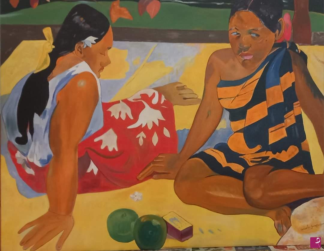 quadri in vendita online - Parau api omaggio a Gauguin 