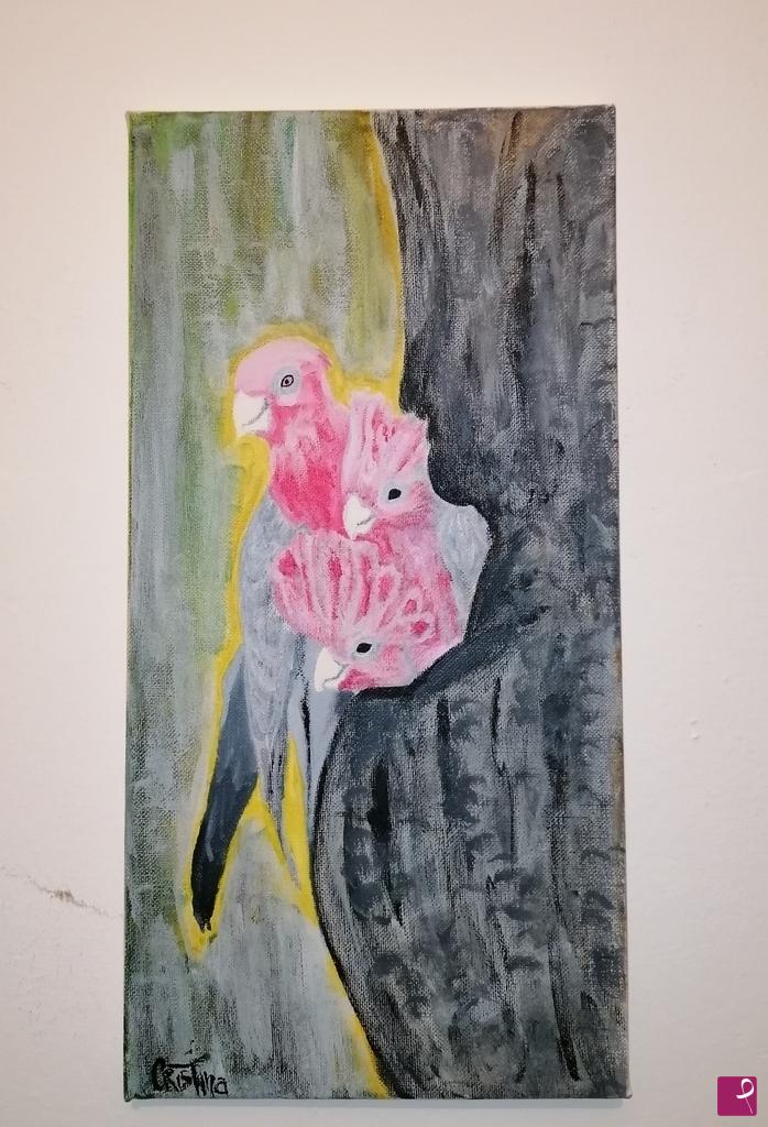 quadri in vendita online - Parrot family