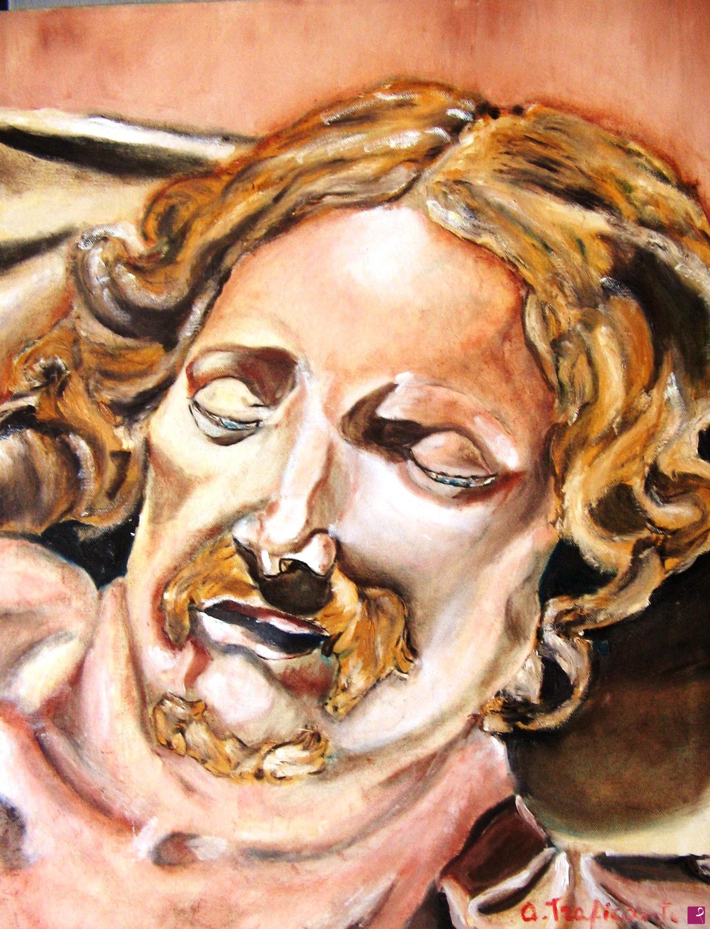 quadri in vendita online - Particolare della PIetà di Michelangelo