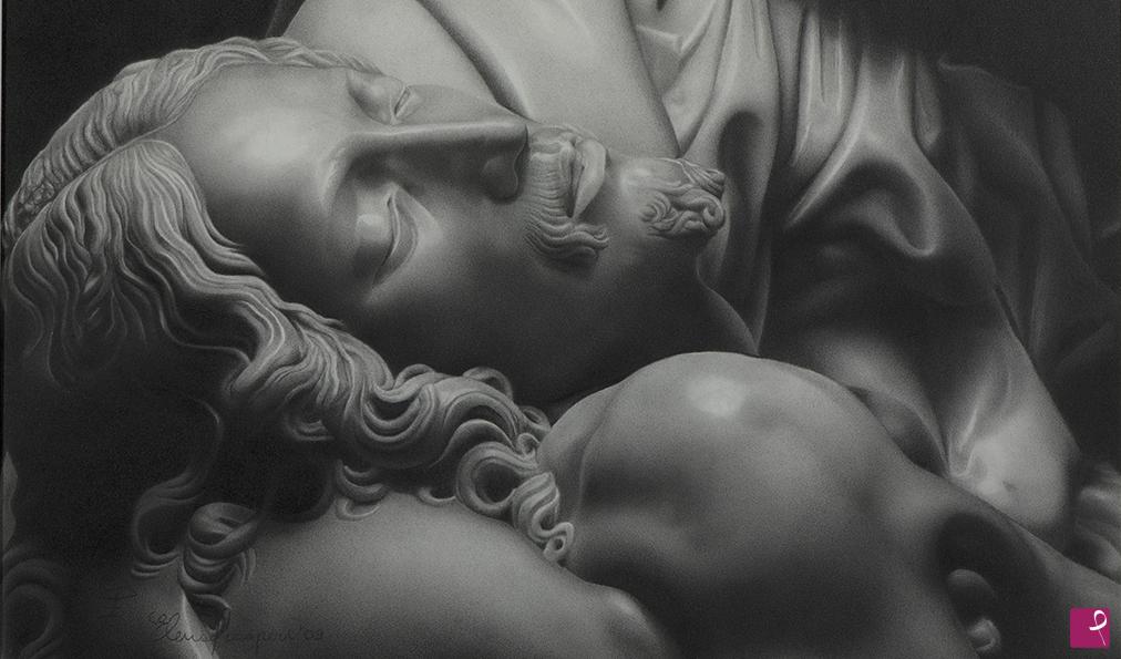 quadri in vendita online - particolare Pietà di Michelangelo