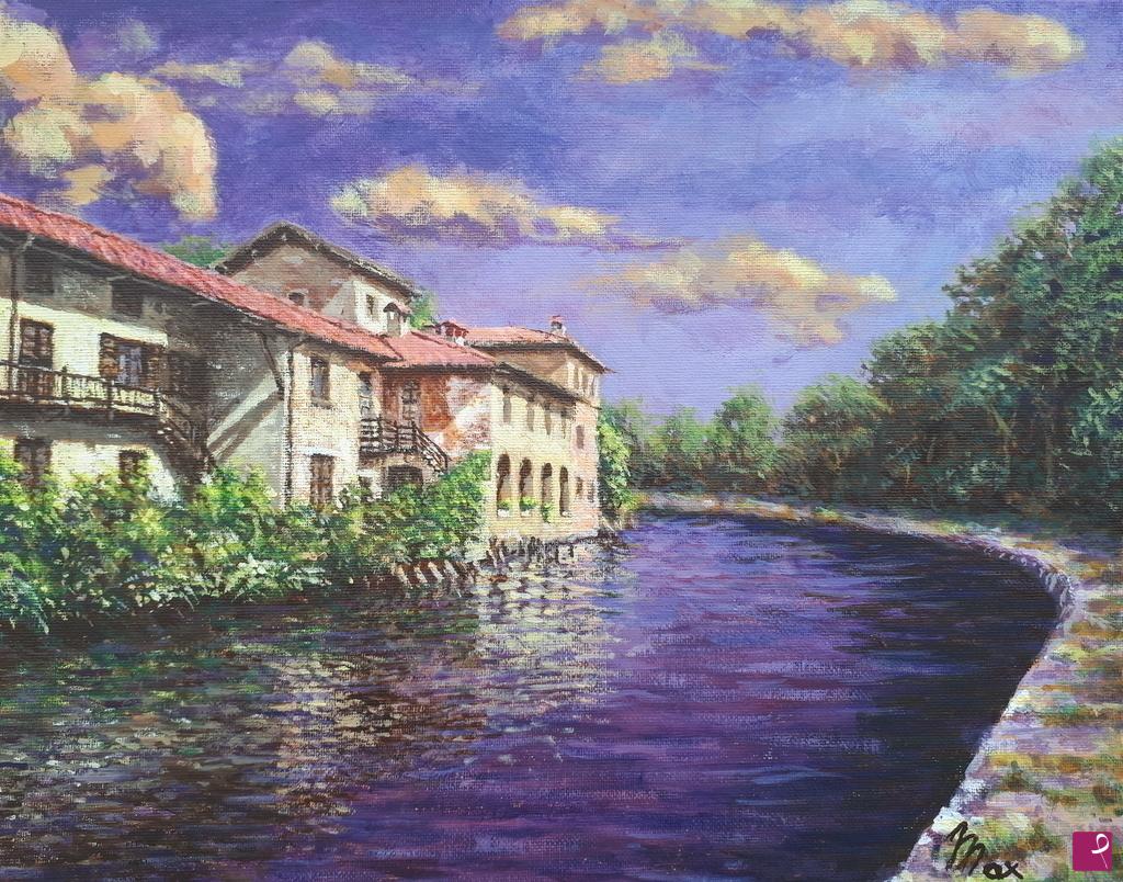 quadri in vendita online - PASSEGGIANDO A CASTELLETTO DI CUGGIONO