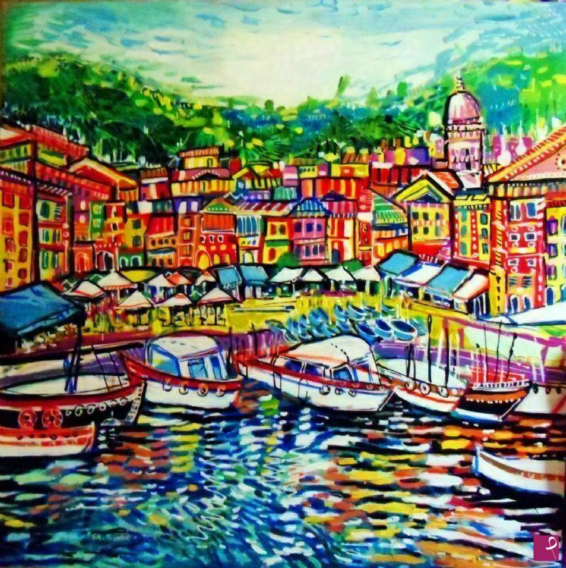 quadri in vendita online - PASSEGGIANDO A PORTOFINO