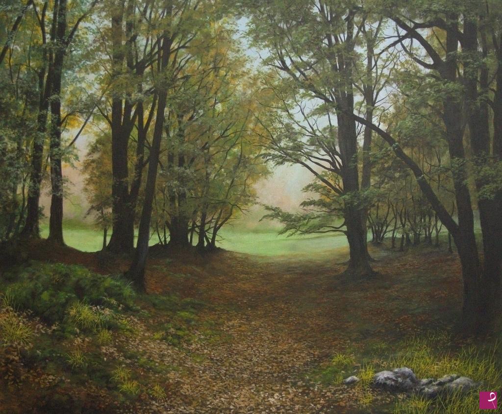 quadri in vendita online - Passeggiando nel bosco 