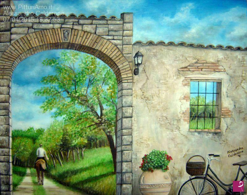 quadri in vendita online - Passeggiata a cavallo
