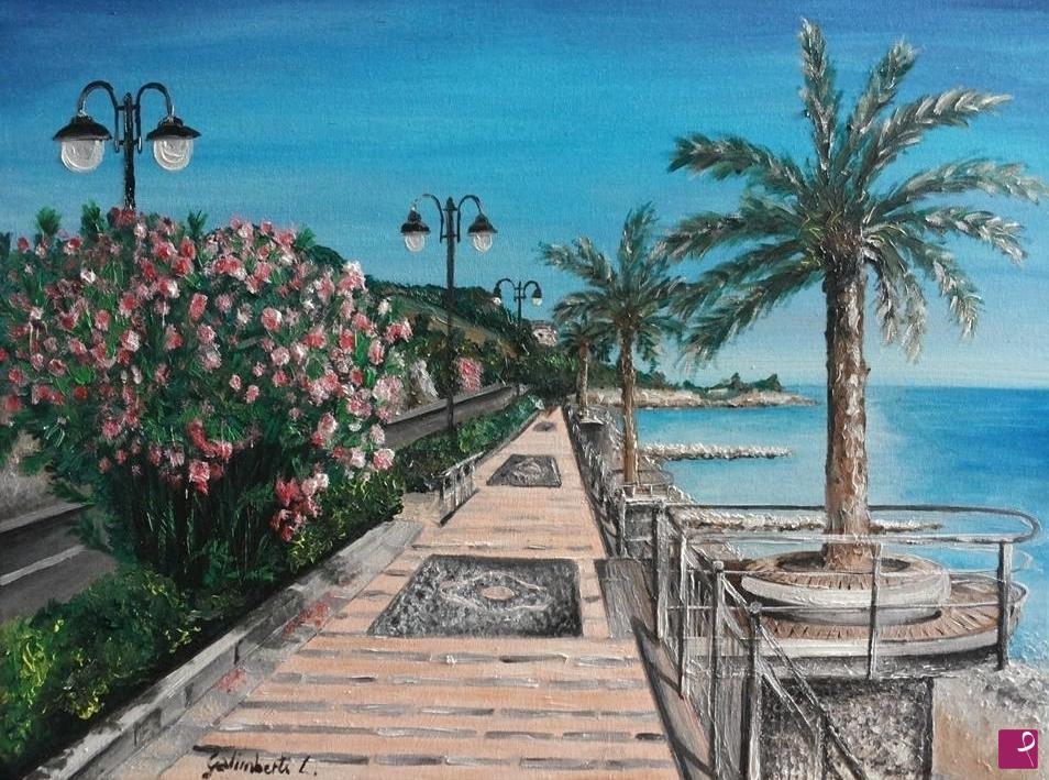 quadri in vendita online - Passeggiata a Levante