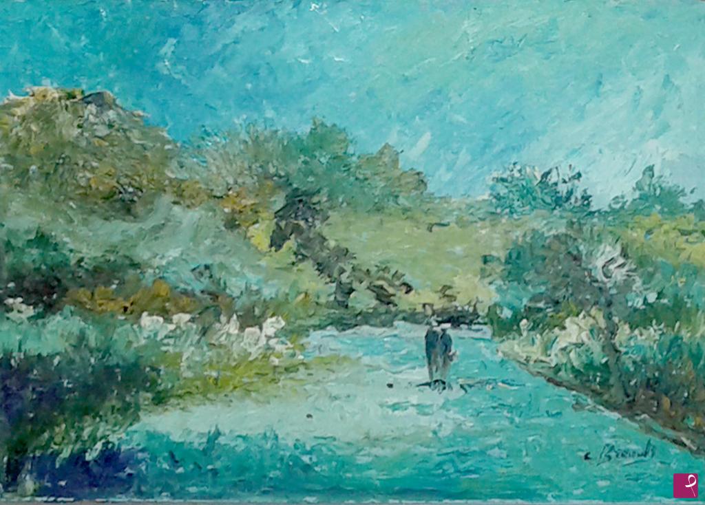 quadri in vendita online - passeggiata campestre