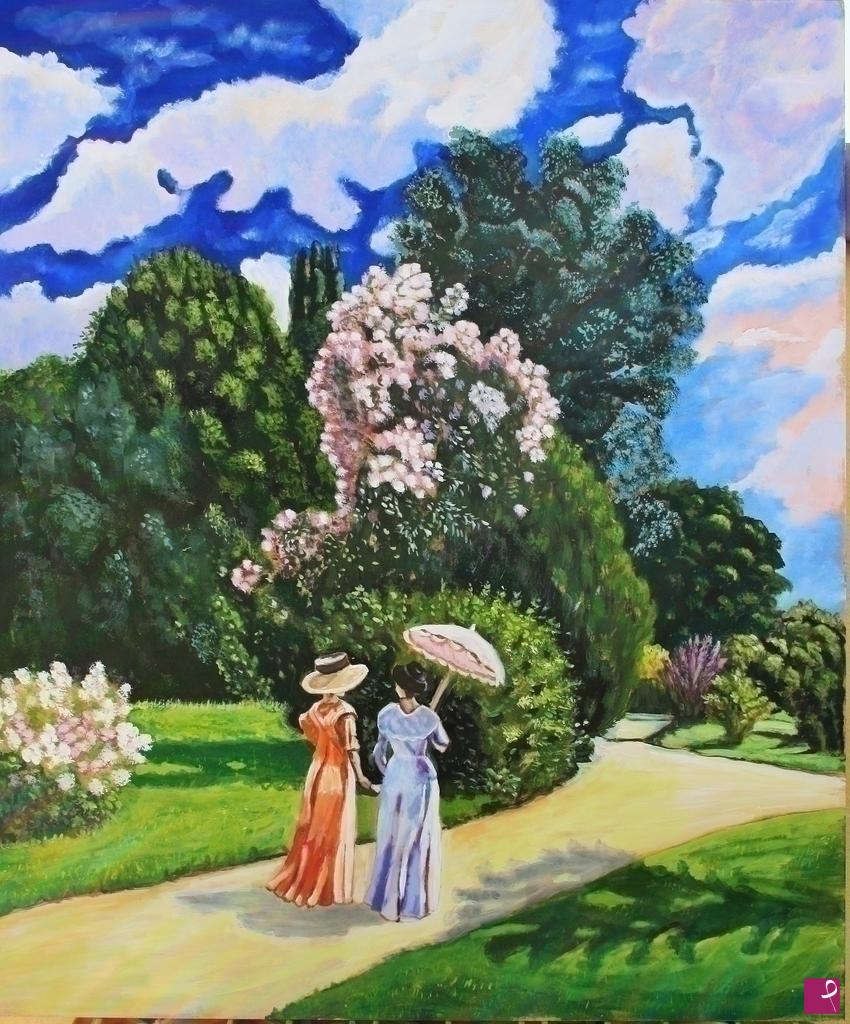 quadri in vendita online - passeggiata di primavera