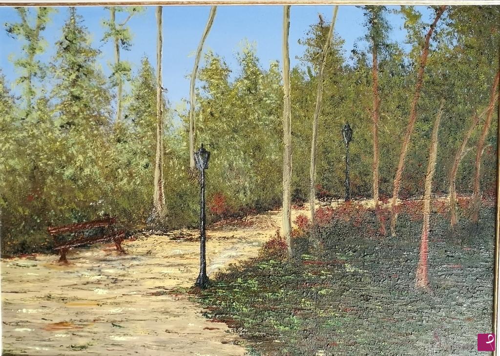 quadri in vendita online - Passeggiata nel bosco