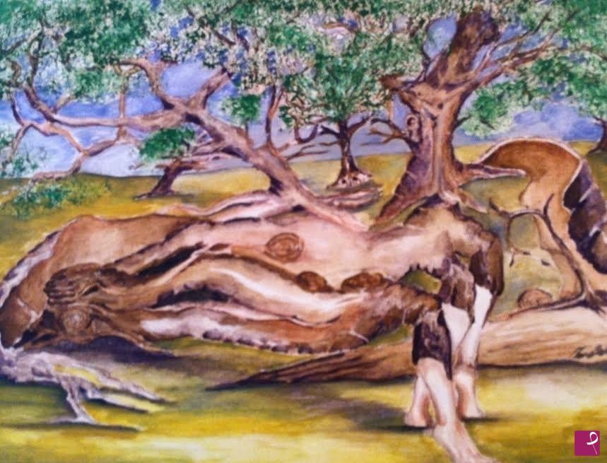 quadri in vendita online - PASSEGGIATA NEL BOSCO 2002?