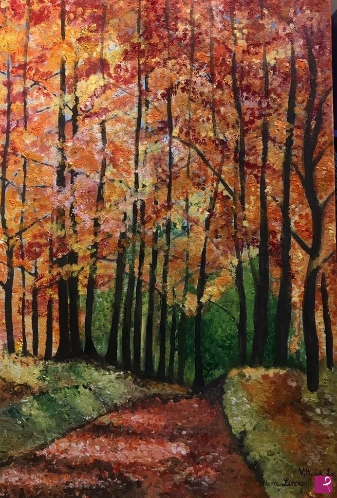 quadri in vendita online - Passeggiata nel bosco 