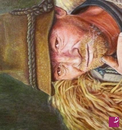 quadri in vendita online - ,, Pastore pensieroso ”  45 x 60 cm
