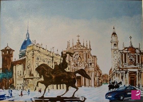 quadri in vendita online - Pattuglia a Torino