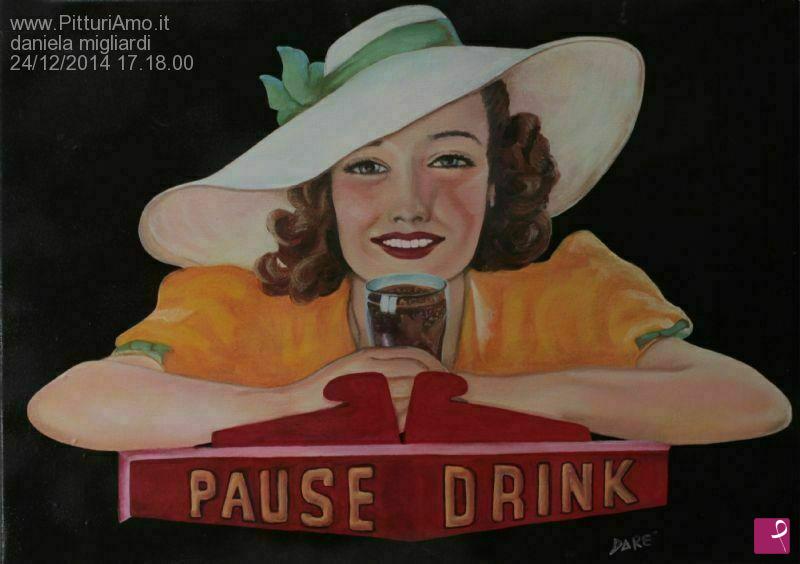 quadri in vendita online - pause drink