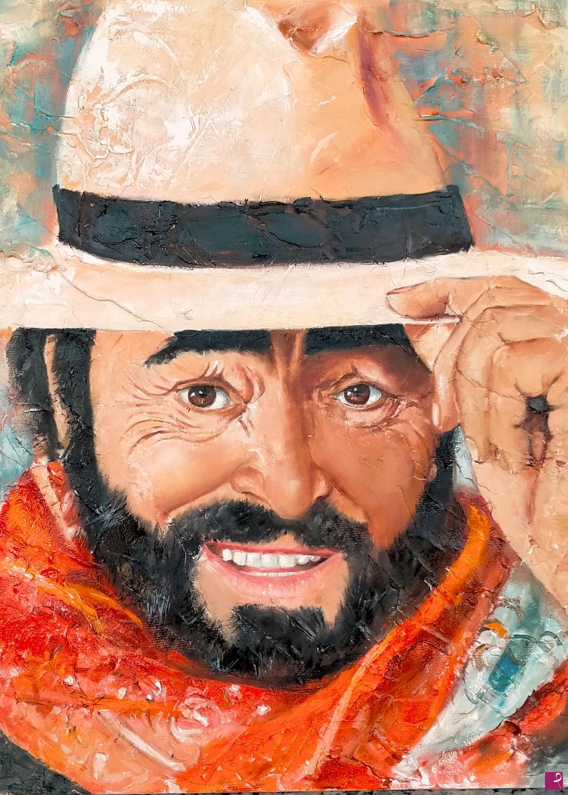 quadri in vendita online - Pavarotti