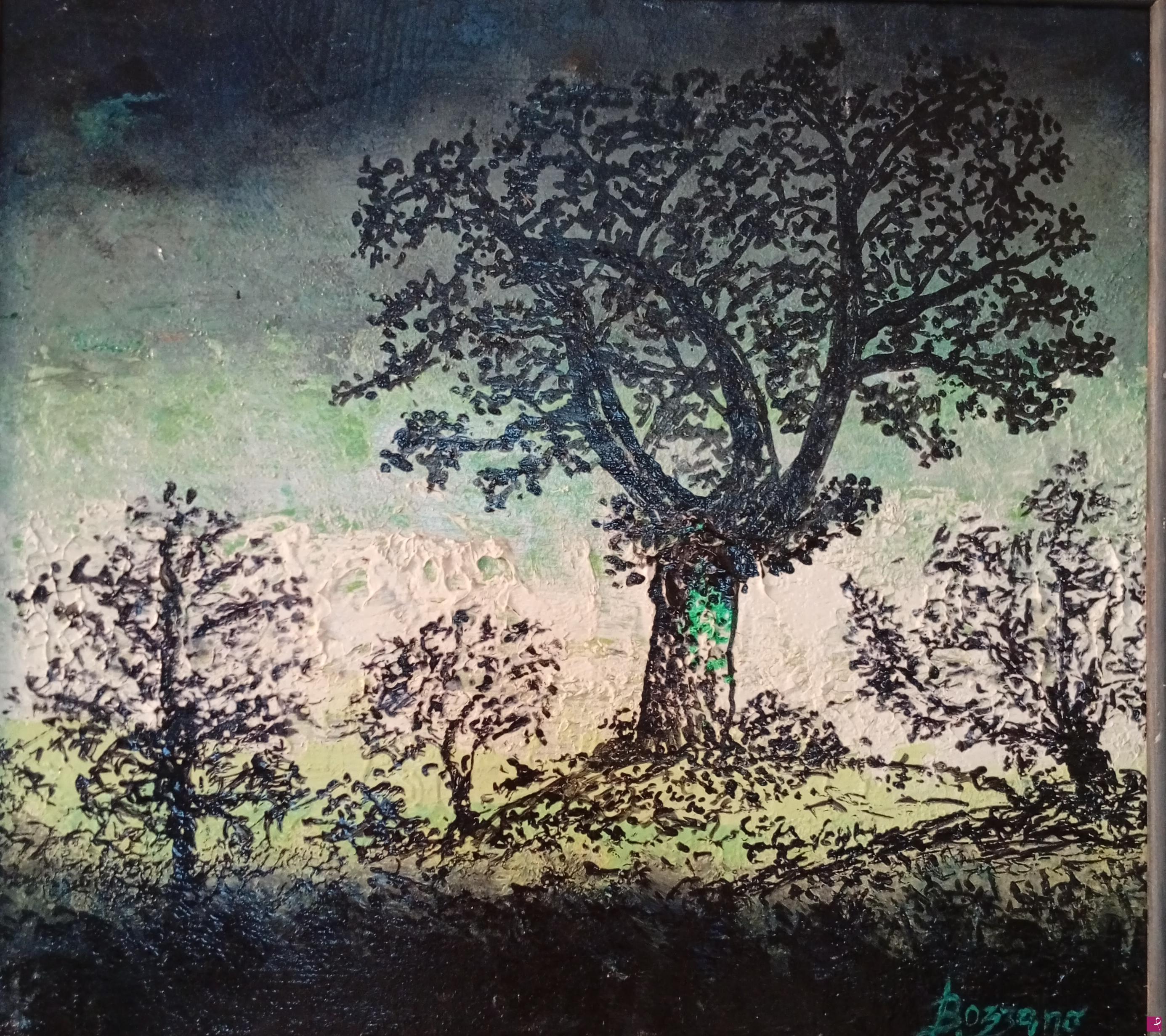 quadri in vendita online - Paysage nocturne 