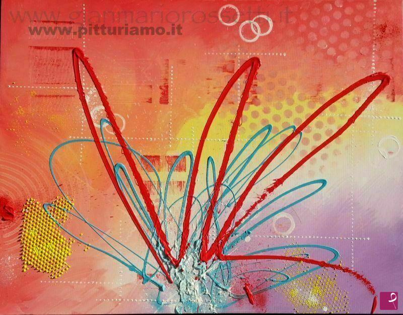 quadri in vendita online - Pazzia rossa