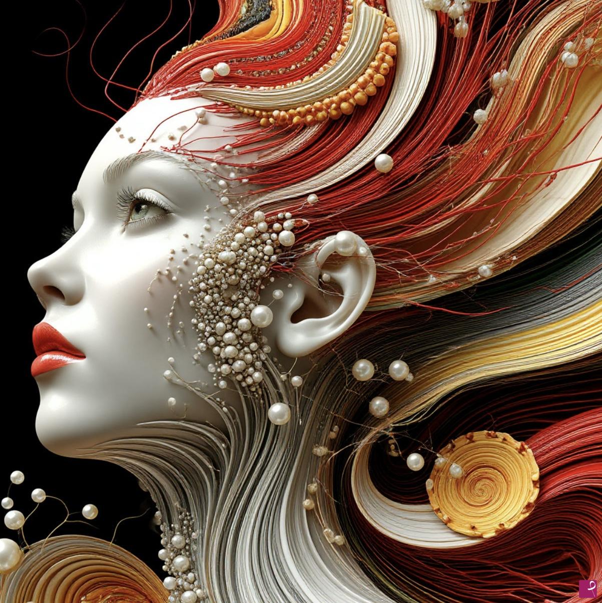 quadri in vendita online - Pearl lady
