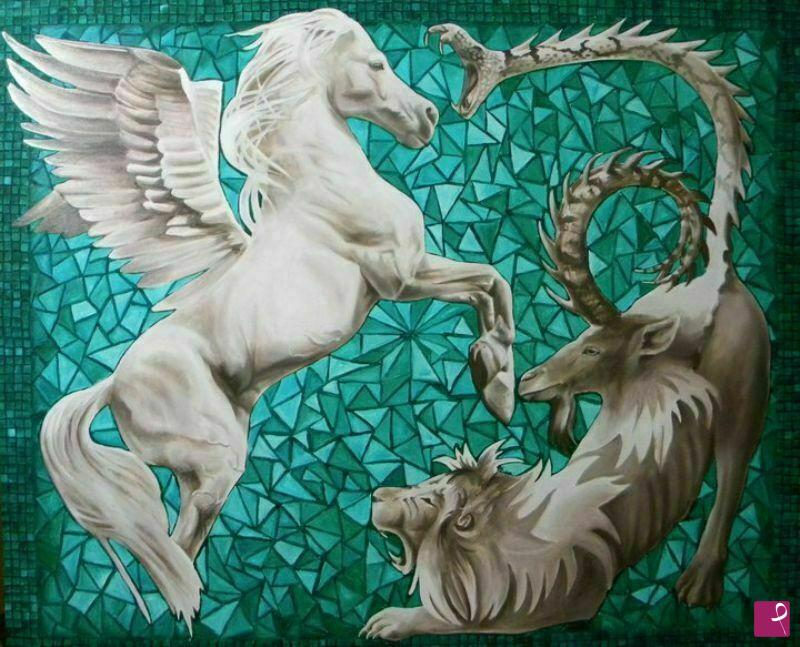 quadri in vendita online - Pegaso e Chimera
