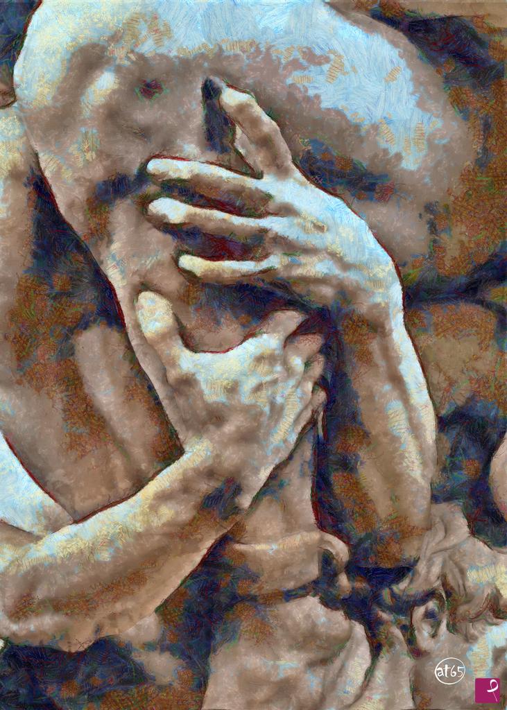 quadri in vendita online - Pensando a Carpeaux (Ugolino e i suoi figli)